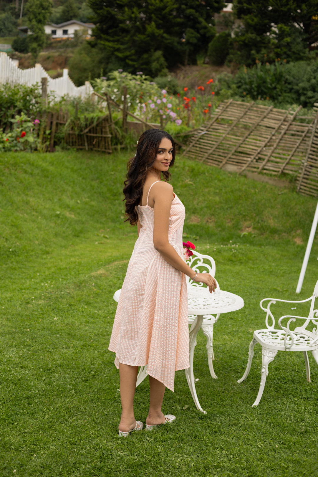 Peach Fizz Pastel Fit & Flare Dress