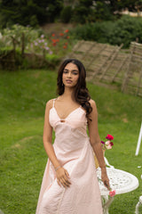 Peach Fizz Pastel Fit & Flare Dress